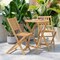 Flash Furniture 3PC Natural Finish Acacia Wood Folding Bistro Set THB-S4460-NAT-GG - alternate 7